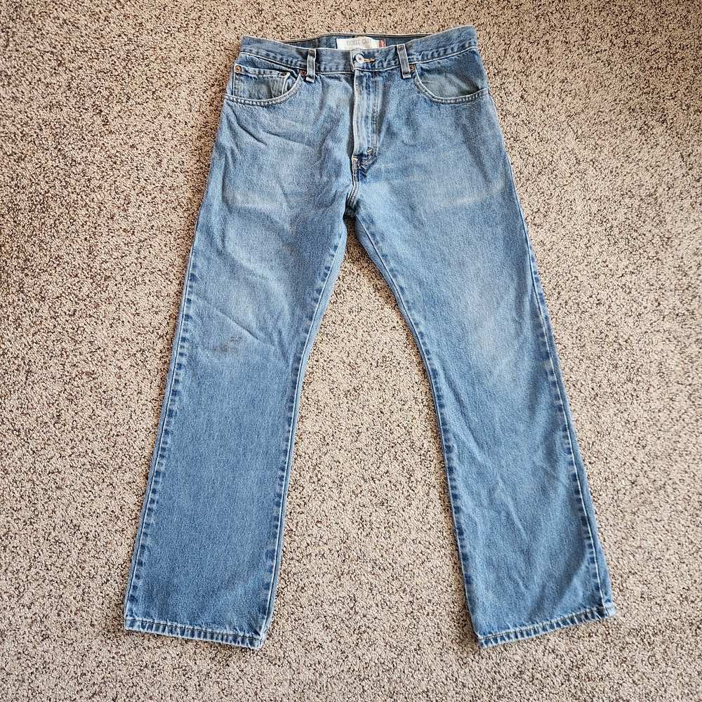 Levi's 517 Bootcut Men's Blue Jeans Size 33x30 - Picture 3 of 14
